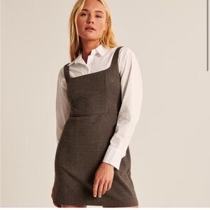 Abercrombie & Fitch 90s Menswear Pinafore Dress